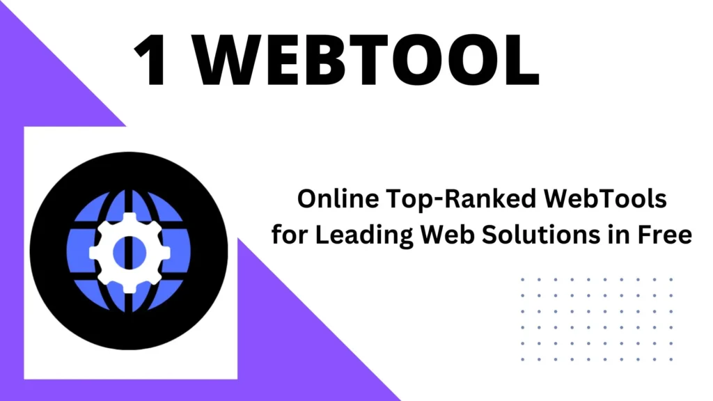 1WebTool - Online Top-Ranked Web Tools